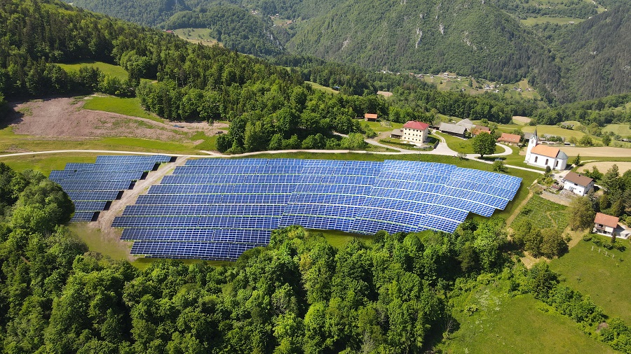 Sončne elektrarne, simulacija v Počakovem v Radečah