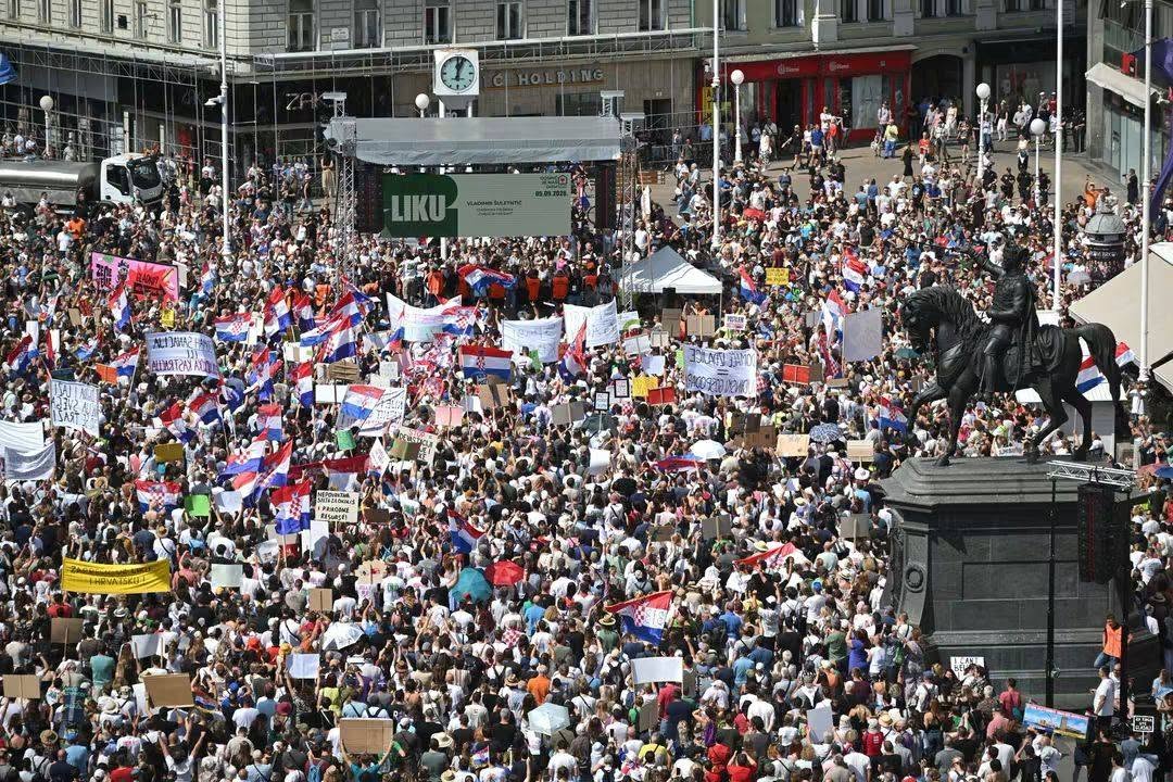 Protest v Zagrebu