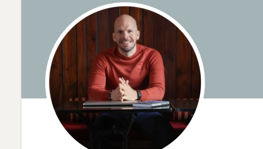 Screenshot. Linkedin profil